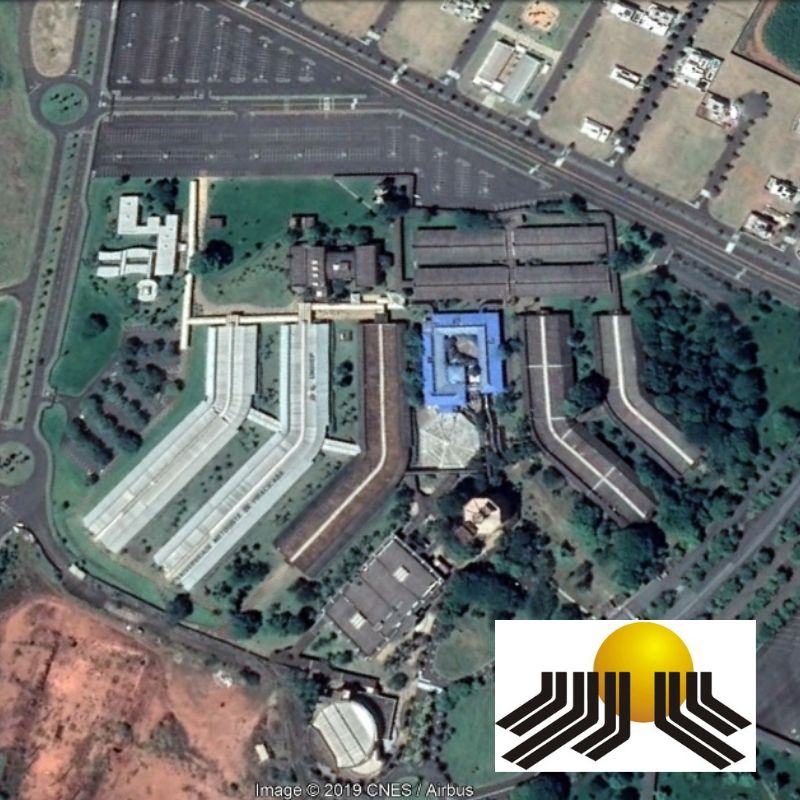 Vista aérea do campus Taquaral
