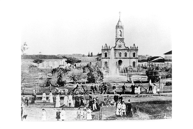Antigo Jardim Público de Piracicaba, hoje Praça José Bonifácio: (Foto: Acervo da Câmara Municipal)