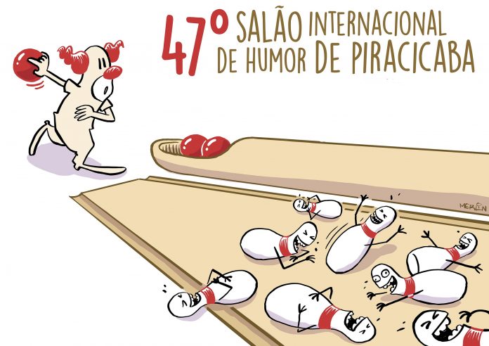 Cartaz do 47º Salão Internacional de Humor de Piracicaba