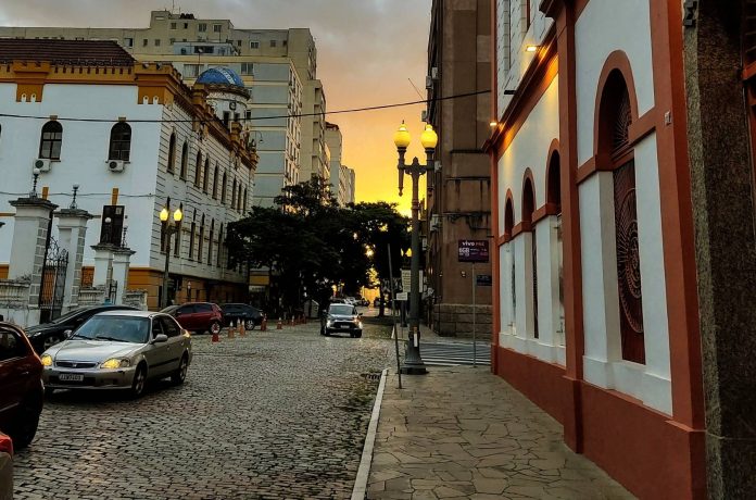 Rua dos Andradas em Porto Alegre