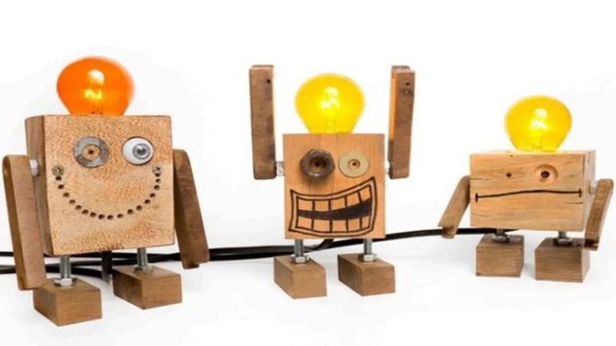 Luminária Robozinho: Curso De