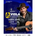 Gabriel Sater e Orquestra Paulistana fazem show gratuito no aniversário de Iracemápolis