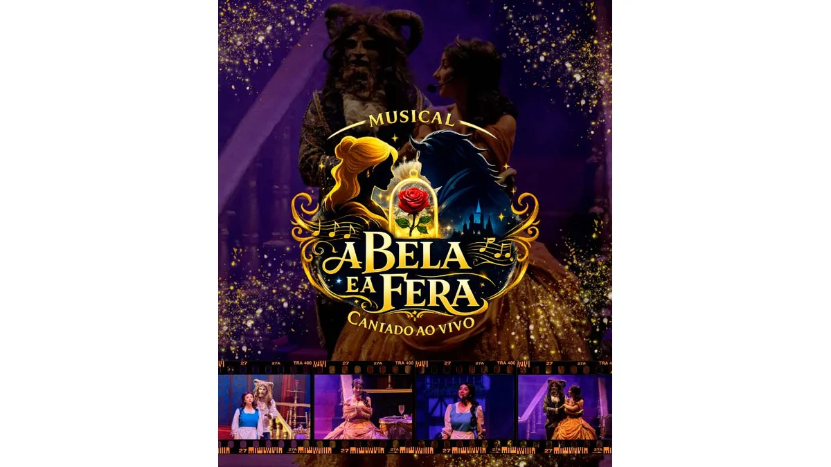 A Bela e a Fera: Musical ao vivo no Teatro Losso Netto em Piracicaba
