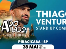 Thiago Ventura estreia solo "Lado a Lado" no Teatro do Engenho em Piracicaba