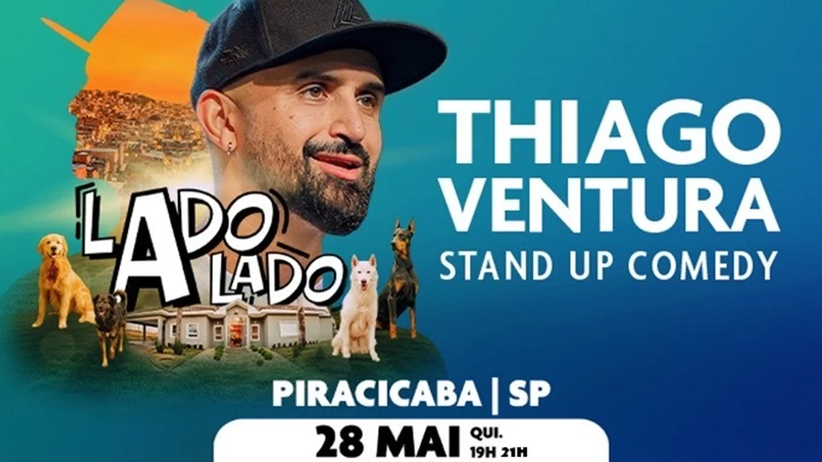 Thiago Ventura estreia solo "Lado a Lado" no Teatro do Engenho em Piracicaba