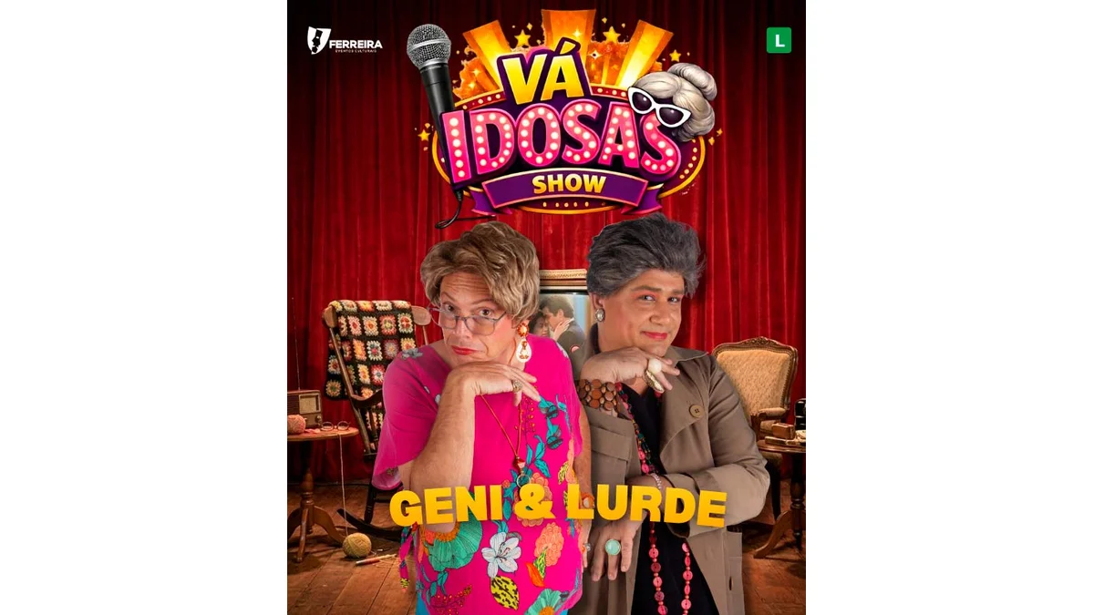 Vá Idosas: Geni e Lurdes celebram a vida com humor no Teatro Municipal de Piracicaba