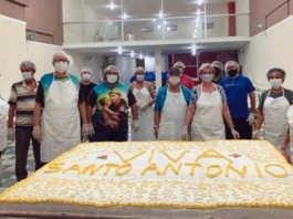Bolo de Santo Antônio em Piracicaba. Foto: Diocese de Piracicaba