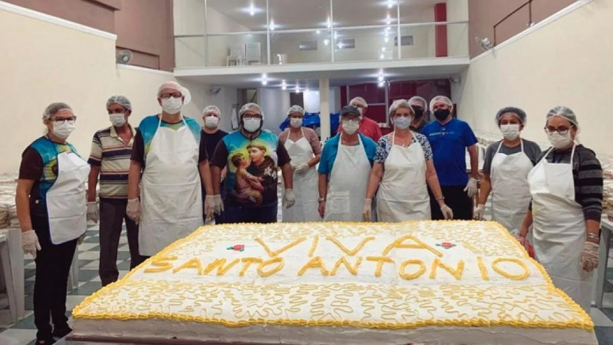 Bolo de Santo Antônio em Piracicaba. Foto: Diocese de Piracicaba
