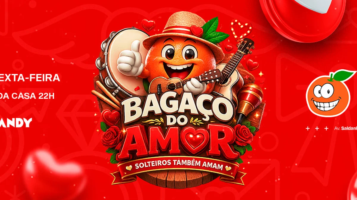 Bagaço da Laranja celebra Dia dos Namorados na Mr. Dandy em Piracicaba