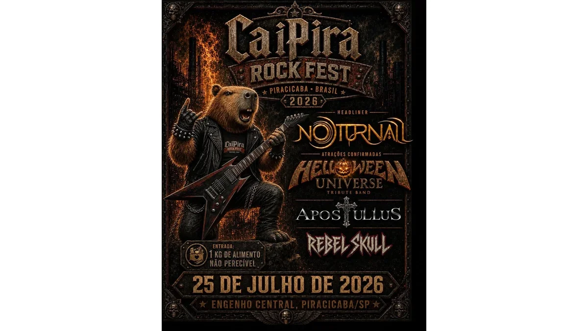 CaiPira Rock Fest com Nocturnal e Helloween Universe em Piracicaba