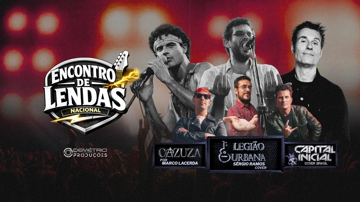 Encontro de Lendas: Tributos a Legião Urbana, Capital Inicial e Cazuza em Piracicaba