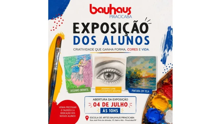 Exposição dos Alunos Bauhaus Piracicaba celebra talentos criativos