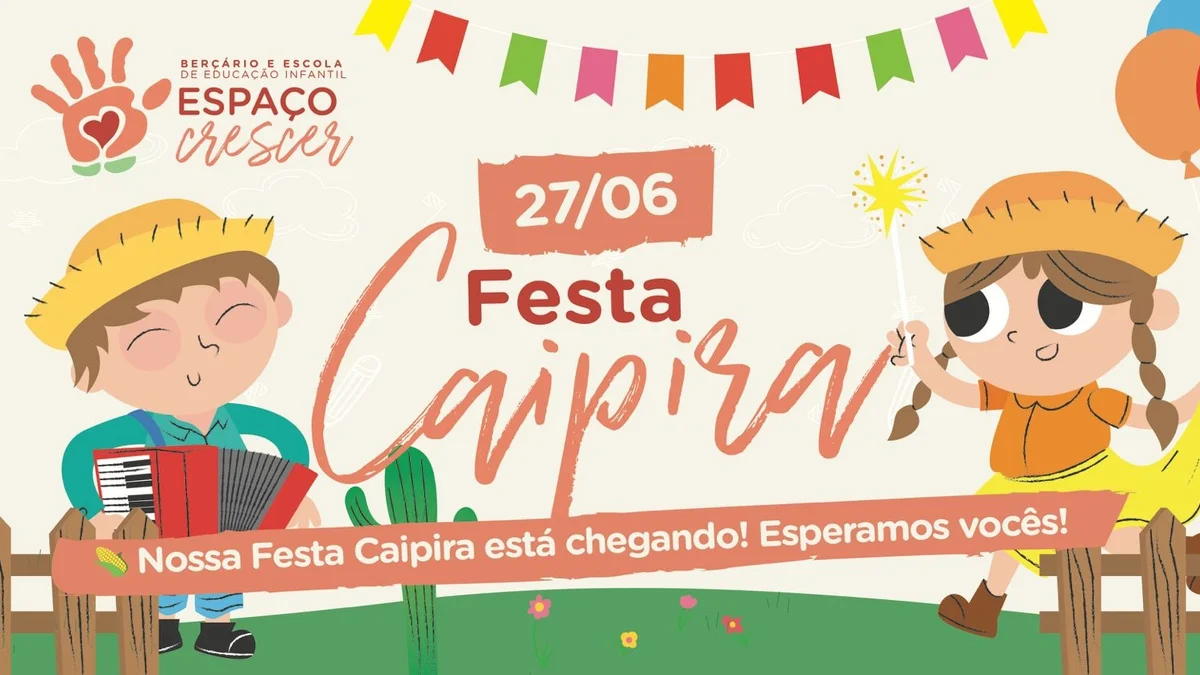 Festa Caipira no Espaço Crescer em Piracicaba