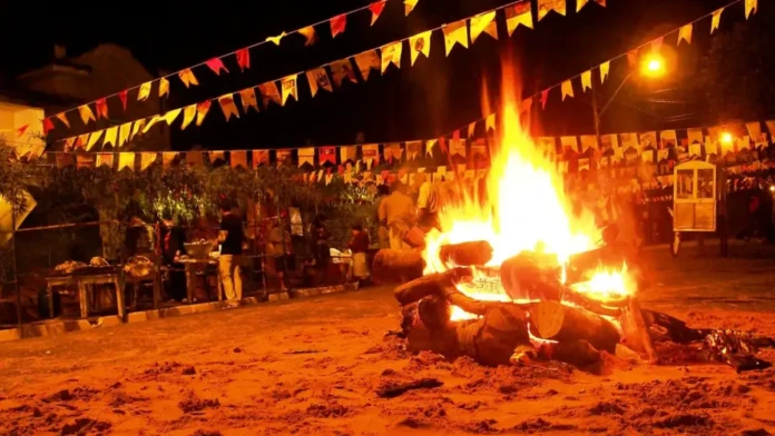 Fogueira de Festa Junina. Foto: Prefeitura de Baependi/Agência Brasili