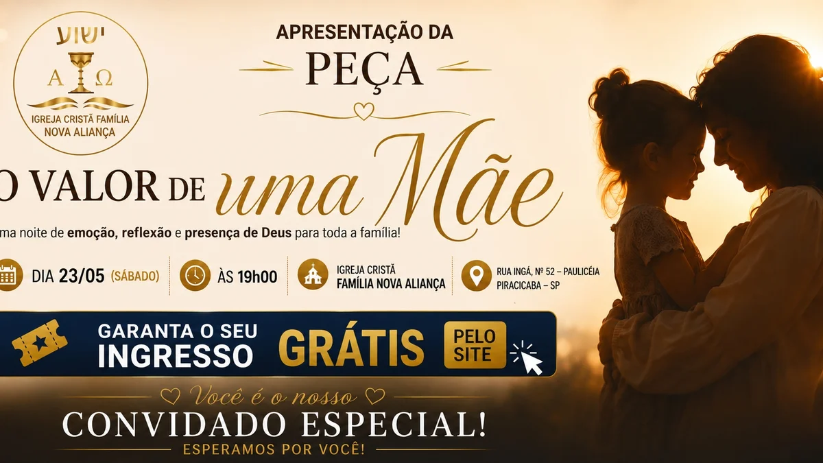 Peça "O Valor de Uma Mãe" em Piracicaba